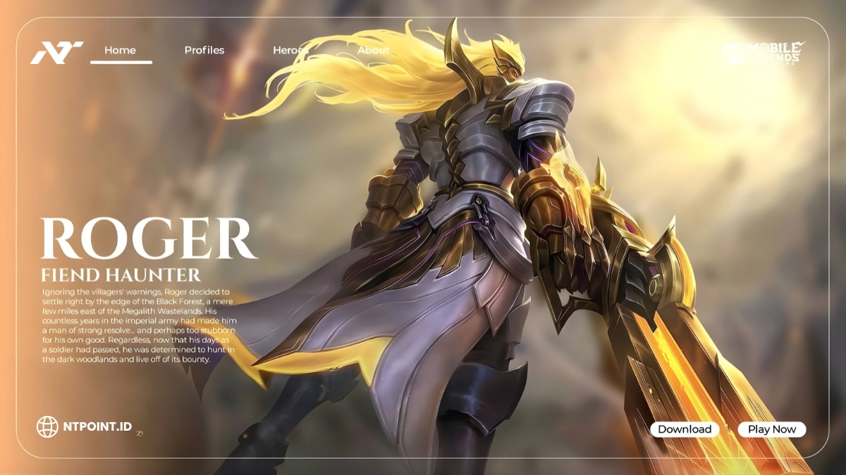 Build Roger Mobile Legends Dari NTPOINT: Tips Bermain Manusia Serigala Pembawa Teror Di Land Of Dawn