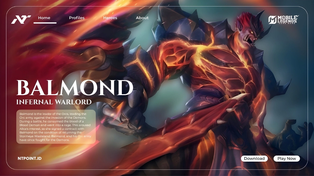 Guide Balmond ML 2025 Dari NTPOINT: Role, Skill, Build Item, Combo, Emblem, Spell, dan Counter Paling Efektif