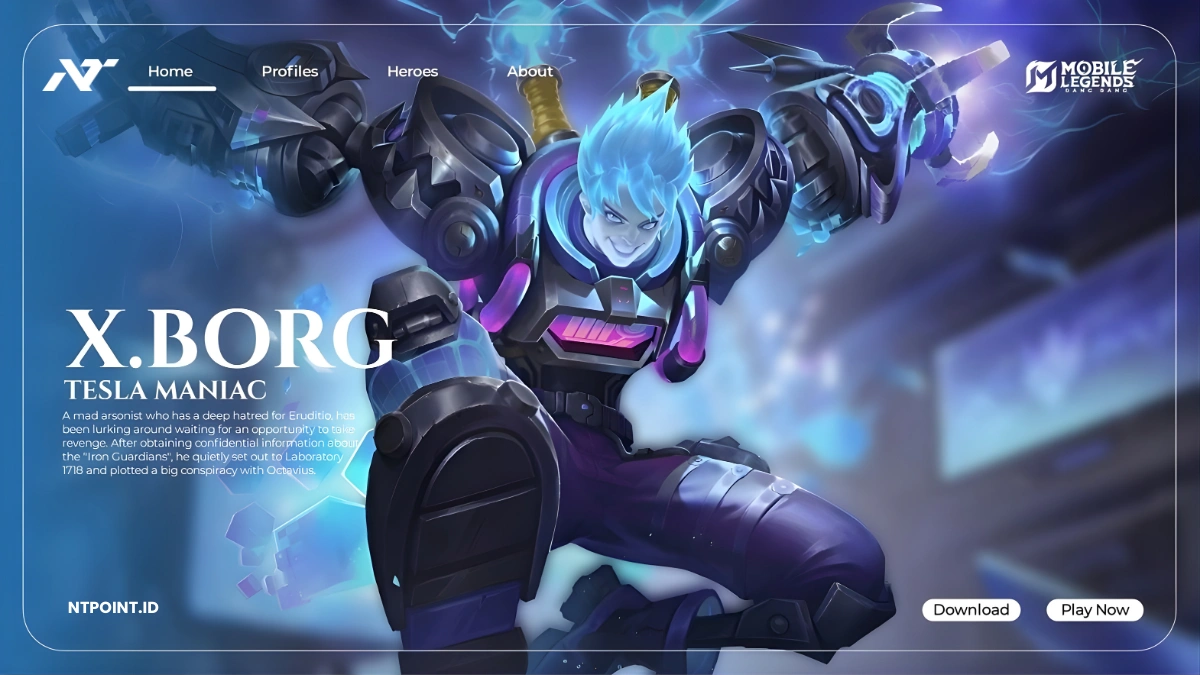 Guide X Borg Mobile Legends 2025 Dari NTPOINT: Role, Skill, Build Item, Battle Spell, Emblem, Dan Counter Terbaru